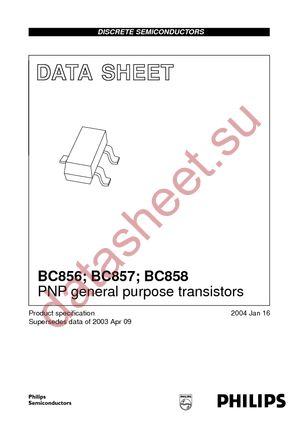 BC856 T/R datasheet  